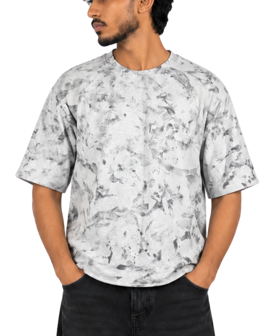Boxy Fit Grey Nova Oversize Tees (Acid Wash)