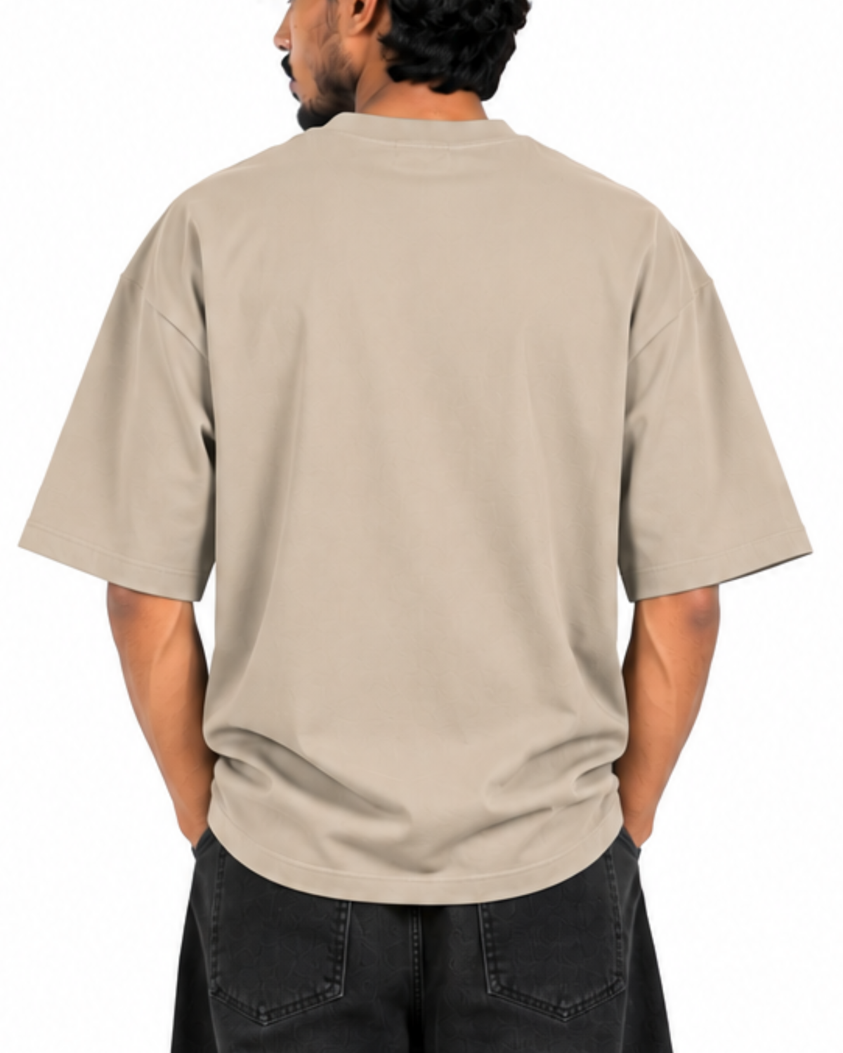 Beige Classic Oversize Tee