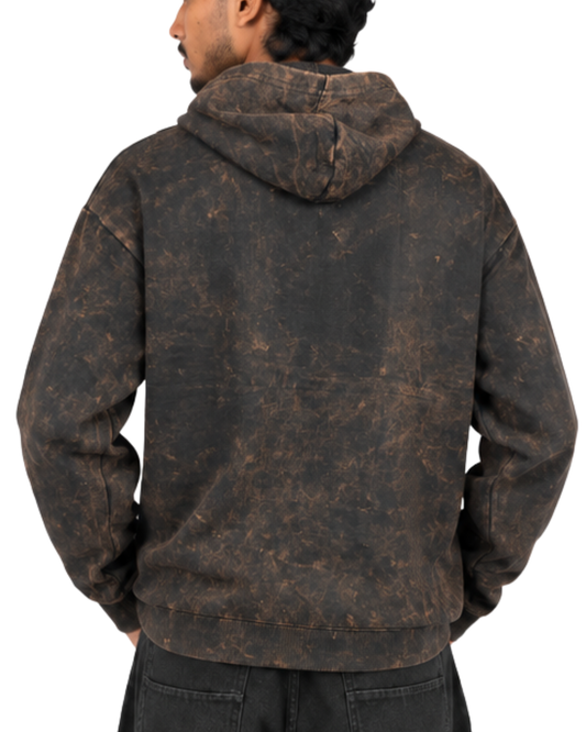 Black Acid Washed Hoodie